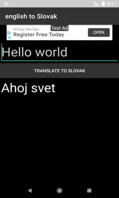 english to Slovak translator android App screenshot 3